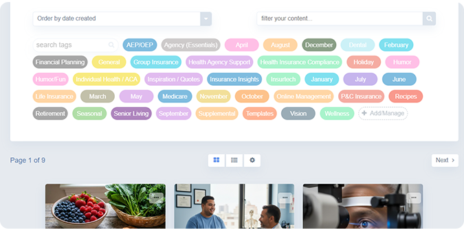 The modern UI in Engage+