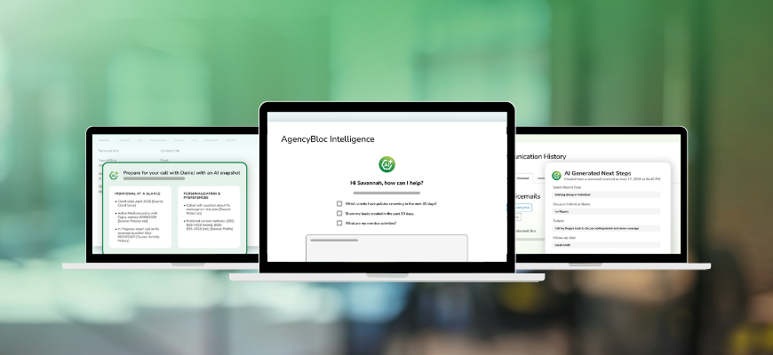 AgencyBloc Intelligence feature screenshots