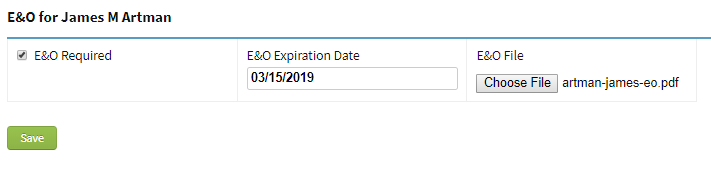 E&O Expiration Date Set in AgencyBloc