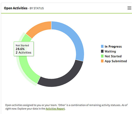 Open Activities by Status