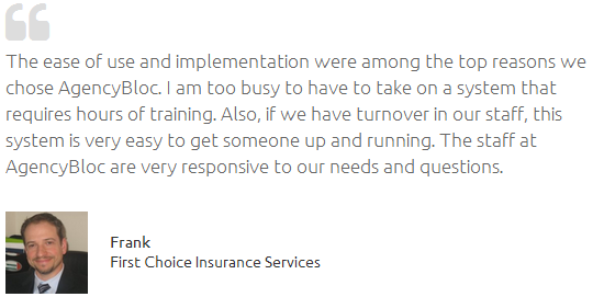Testimonial for AgencyBloc