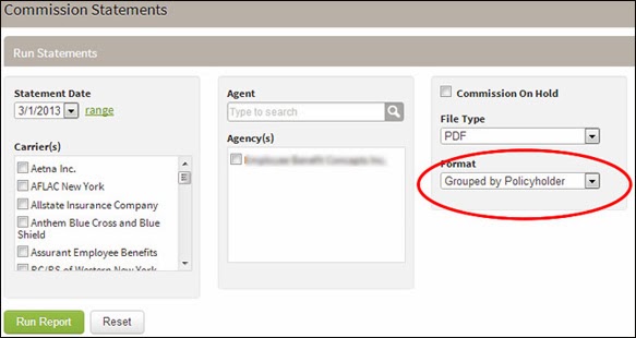 Grouped by Policyholder
