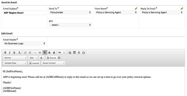 AEP Client Communication