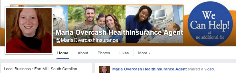 Maria Overcash - Indpendent Health Insurance Agent's Agent Facebook Profile