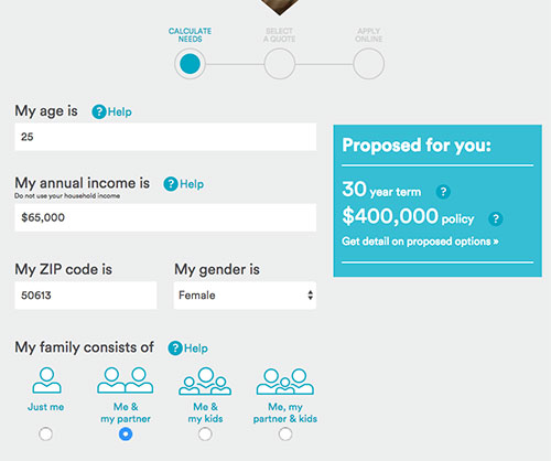 Haven Life insurance application