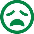 Tired face icon