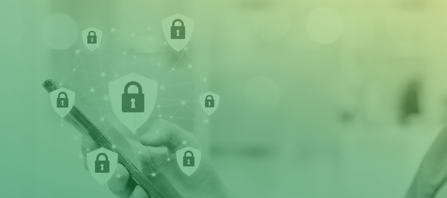 Phone with security icons