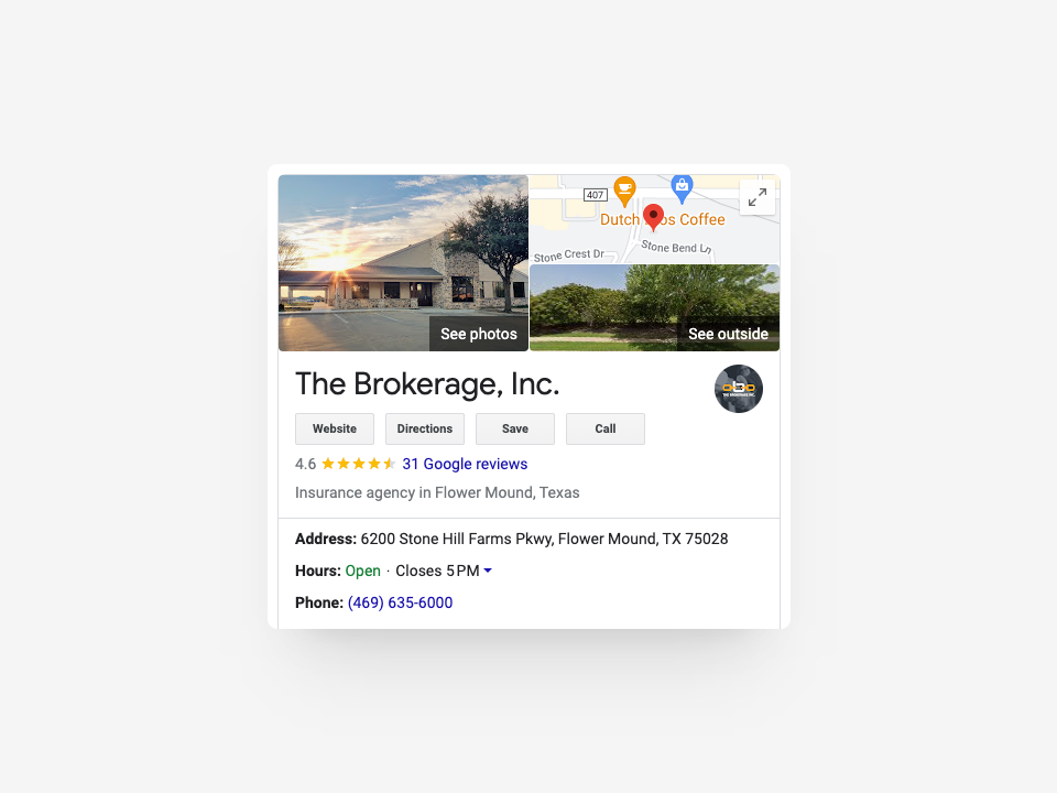 The Brokerage, Inc. Google Business Profile listing