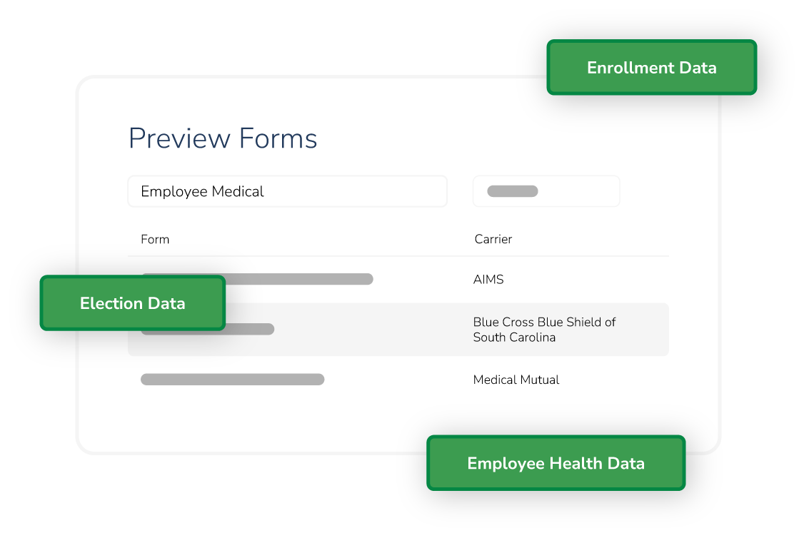 Graphic showing data mapping in Quote+