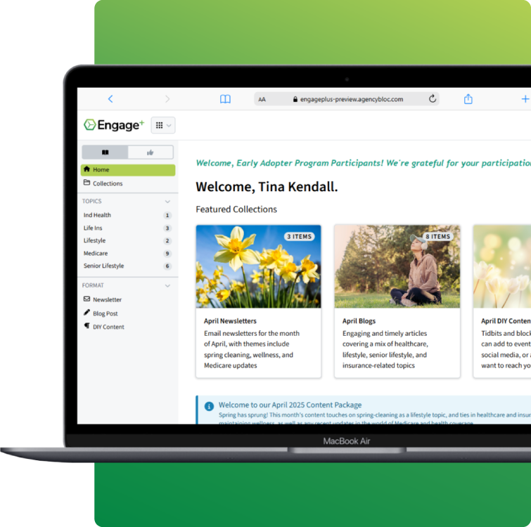 AgencyBloc's Engage+ solution