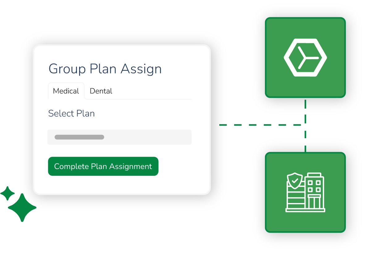 Graphic showing how easy enrollment is in Quote+