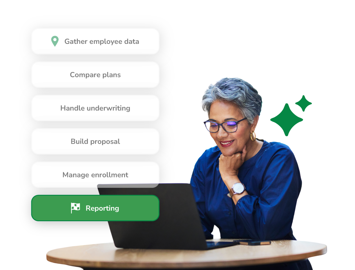 Graphic showing the last step in the Quote+ process