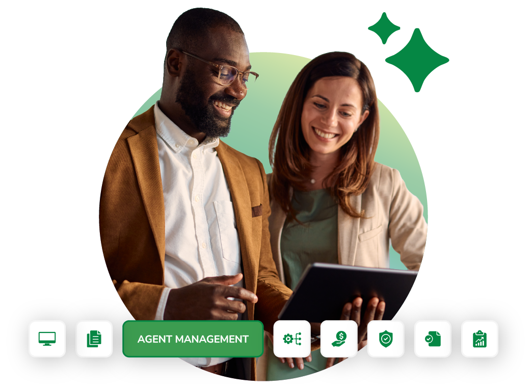 Colleagues working together