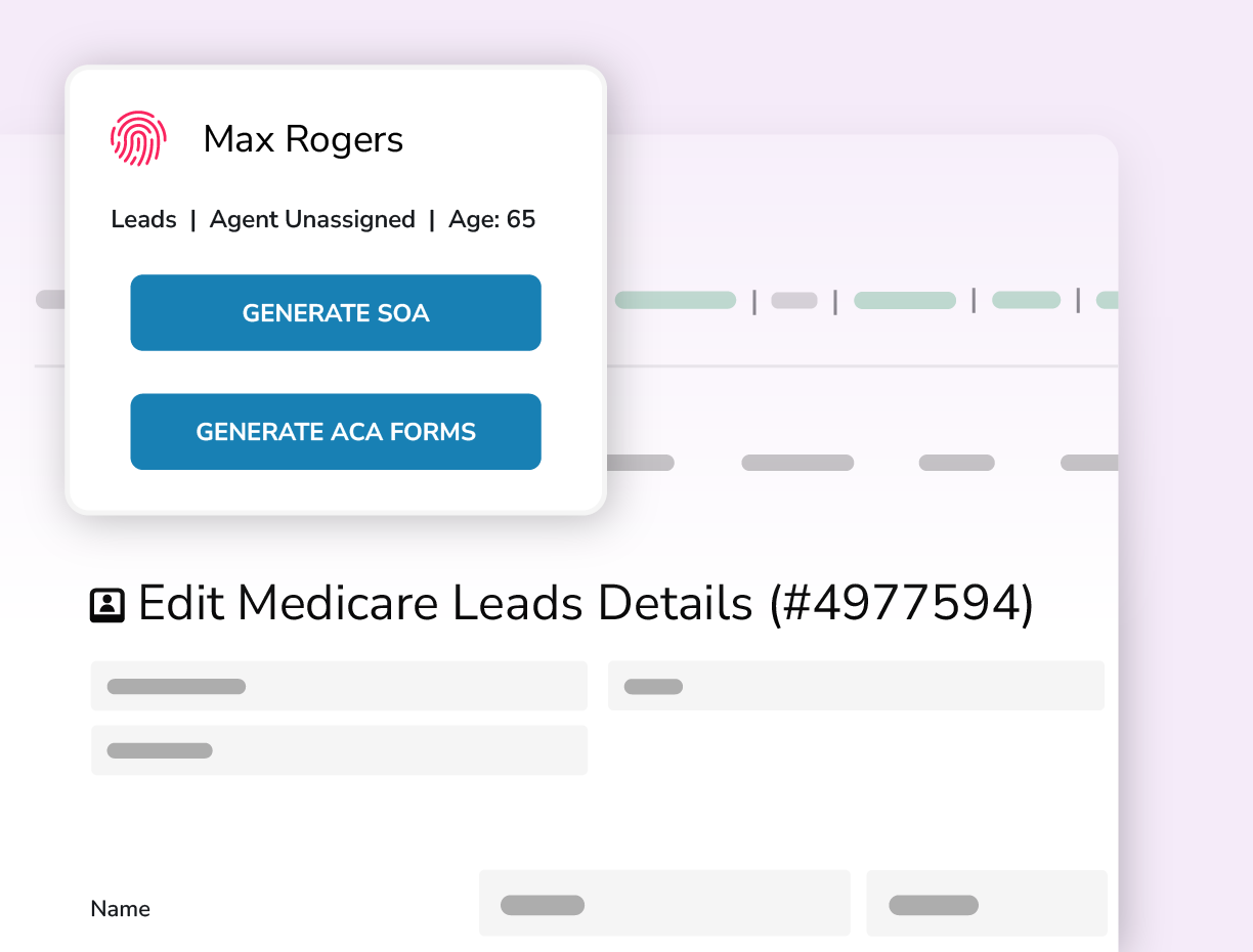 Mockup showing compliance tools in AMS+