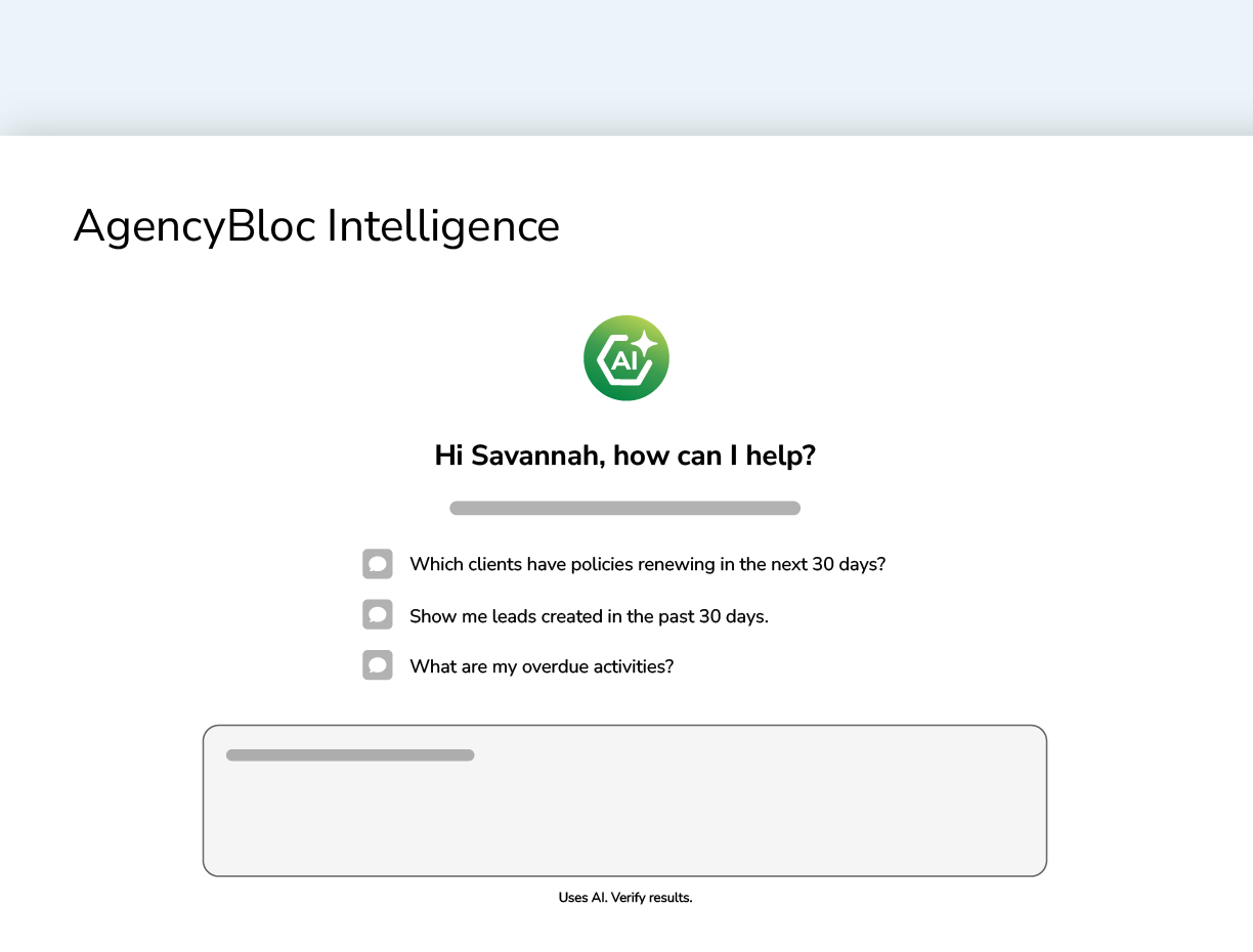 Mockup showing Ask AMS+