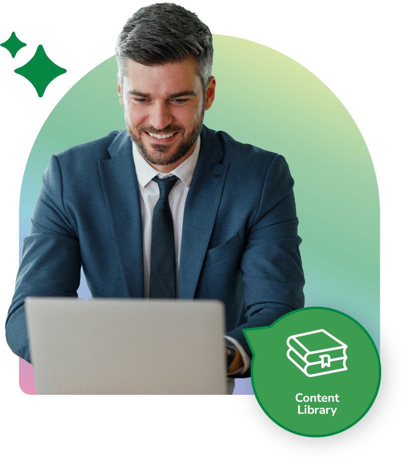 Man working on laptop